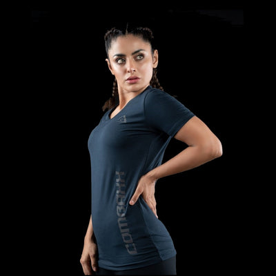 WOMEN’S COTTON TEE NAVY - Premium  from Combaxx - Just Rs.1499! Shop now at Combaxx