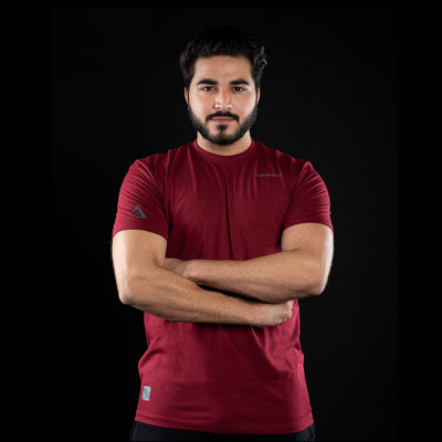 MEN’S COTTON TEE PRO MAROON - Premium  from Combaxx - Just Rs.1499! Shop now at Combaxx
