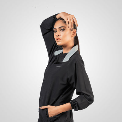 MICRO STRETCH TRACK SUIT (WOMEN’S) GREY/BLACK - Premium  from Combaxx - Just Rs.6000! Shop now at Combaxx