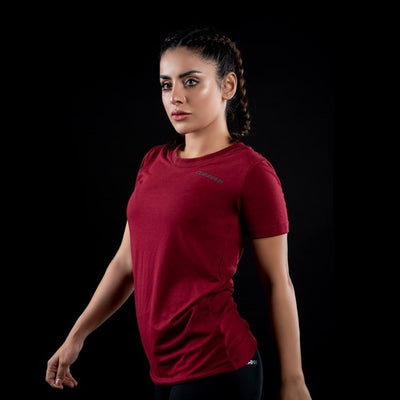 WOMEN’S COTTON TEE MAROON - Premium  from Combaxx - Just Rs.1499! Shop now at Combaxx